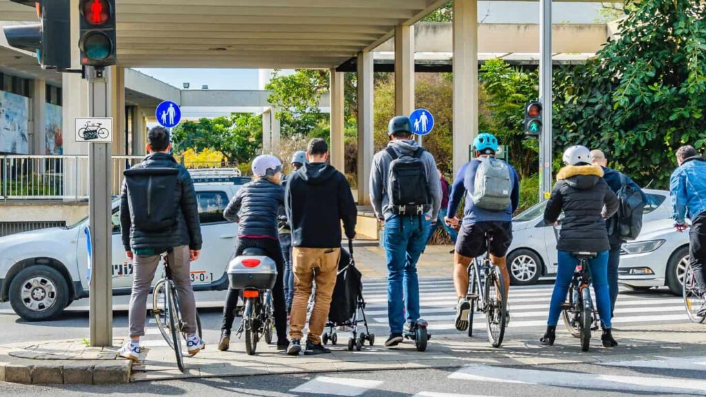 Tel Aviv pedestrians