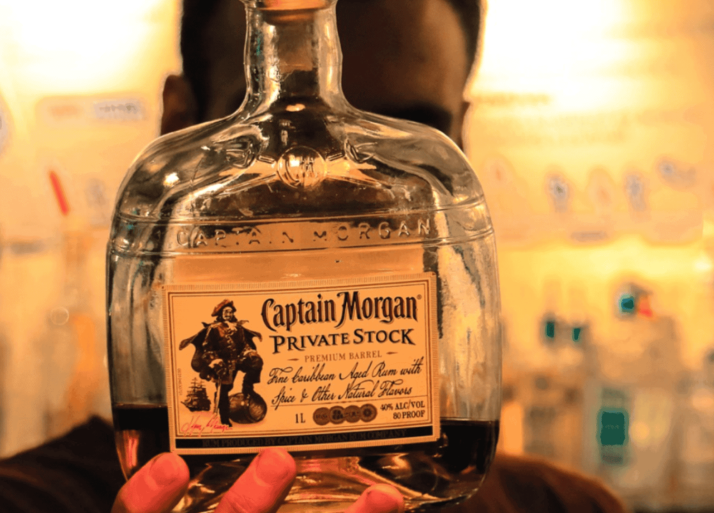 Captain Morgan Rum bottle