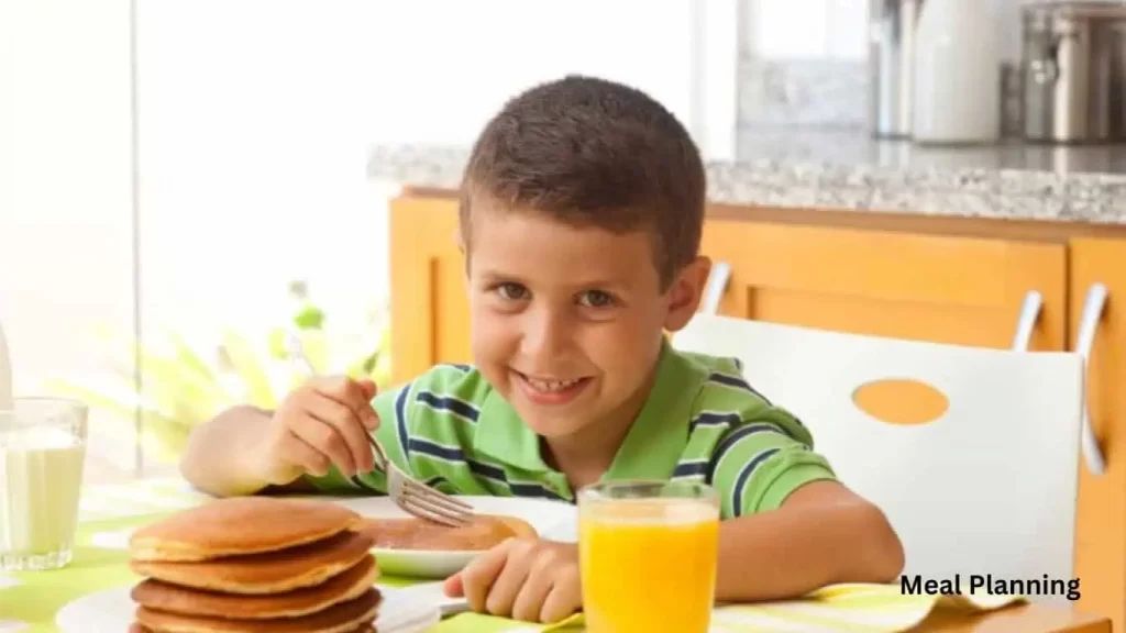 picky eater enjoying gluten free pancakes