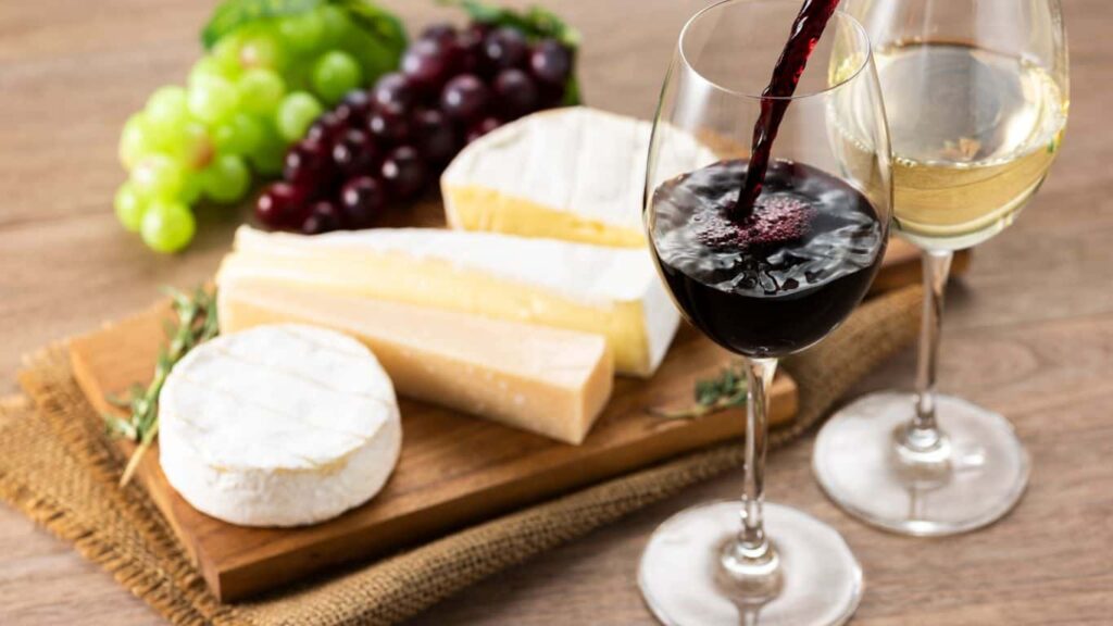 wine and cheese