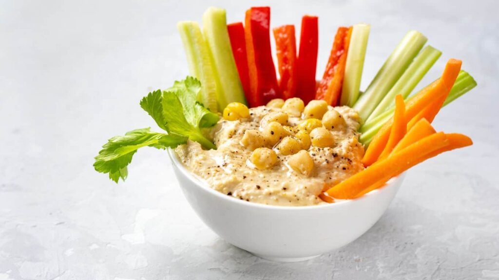 gluten free meal planning ideas veggies and hummus