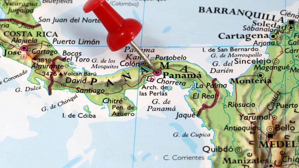 map of panama