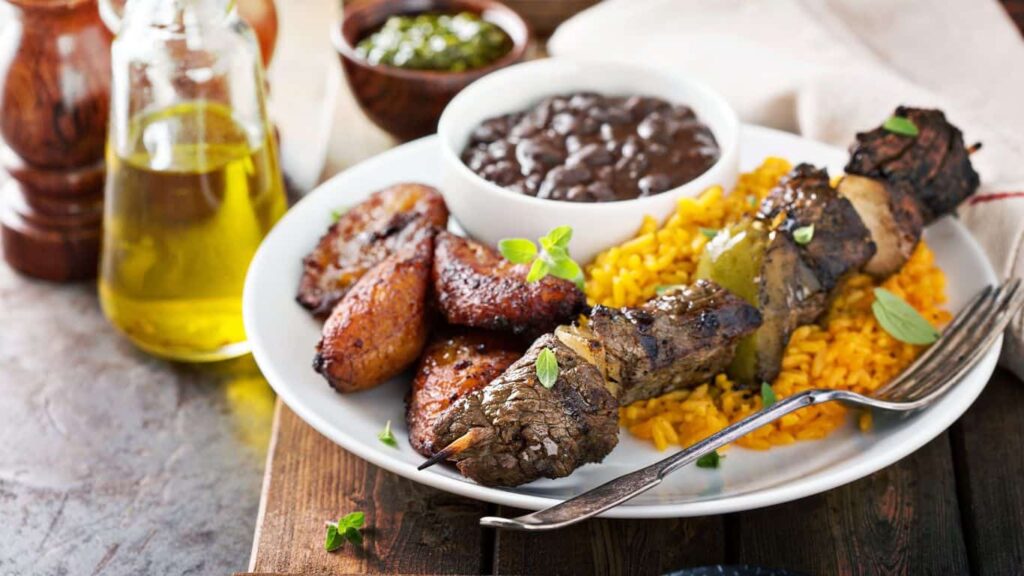 Gluten Free Travel in Panama City food including rice and beans