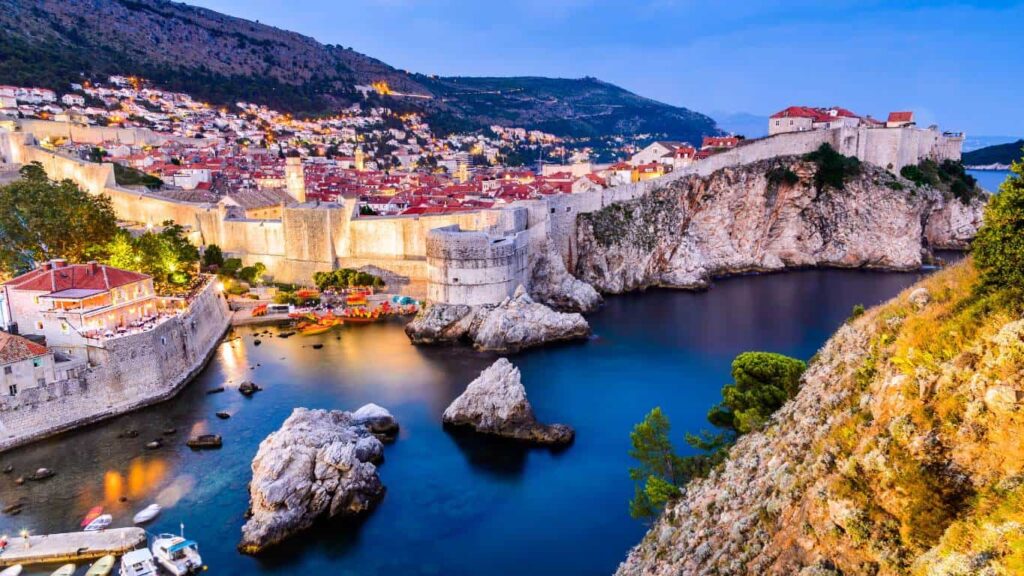 Croatia coast at night