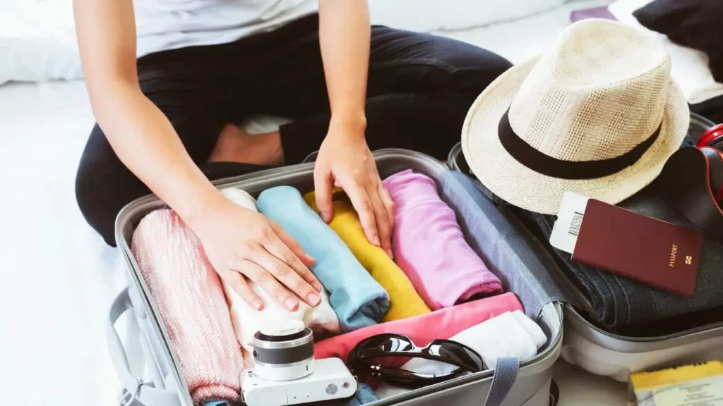 Travel essentials to organizing a suitcase 