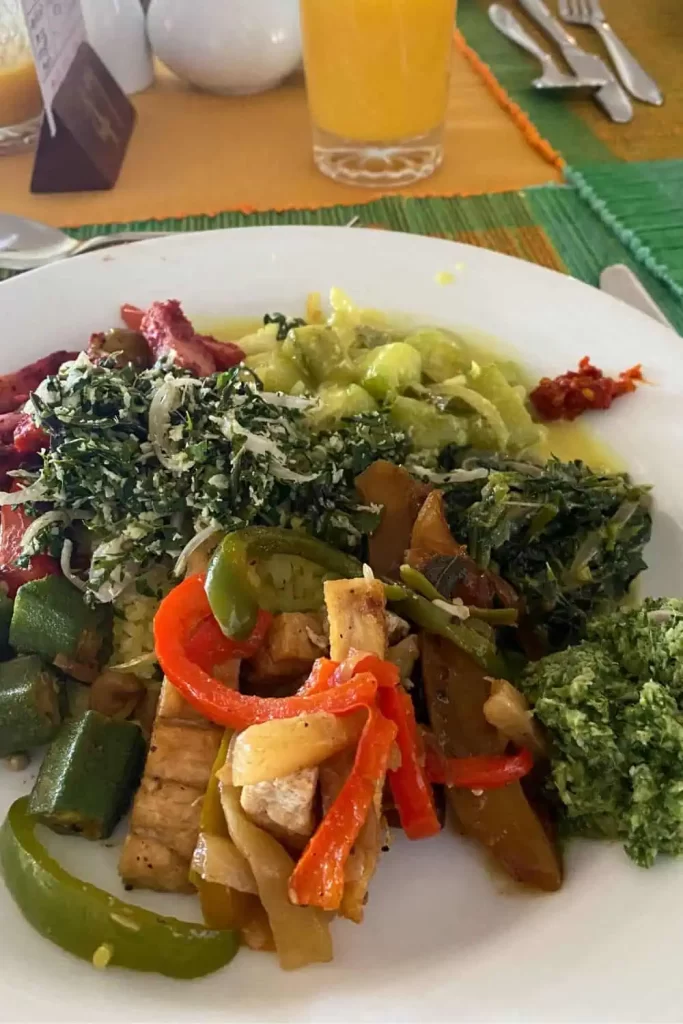 Traditional Ayurvedic food in Sri Lanka