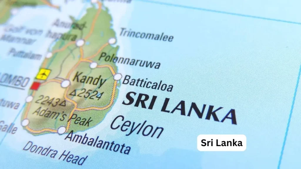 Sri Lanka map