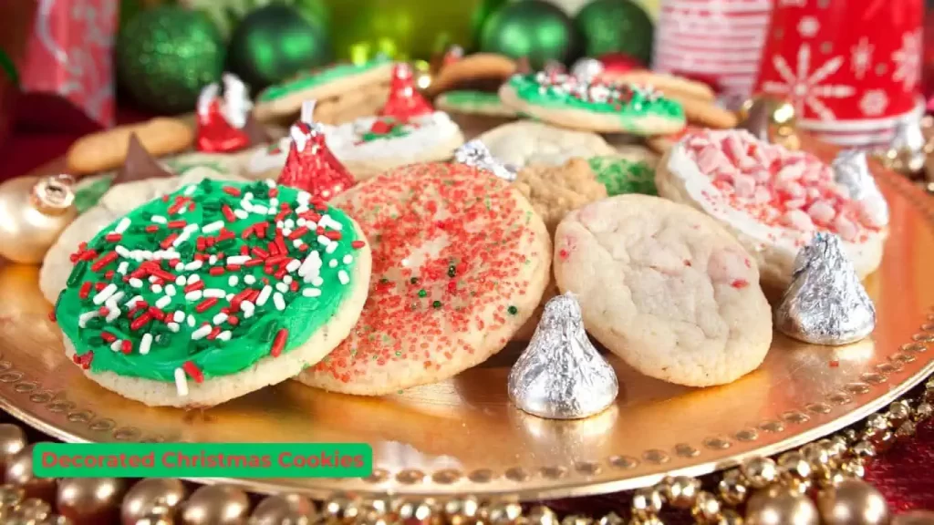 Decorated Xmas cookies