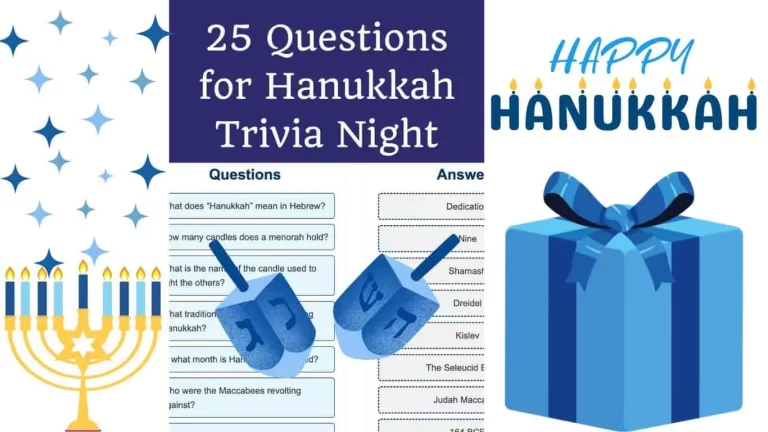 25 Questions for Hanukkah Trivia Night