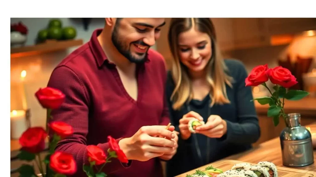 Making Sushi as activity on Valentine’s Date Night