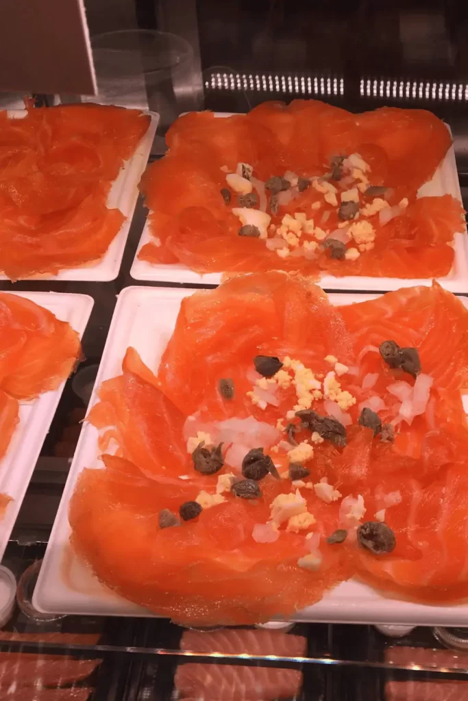 Salmon tapas