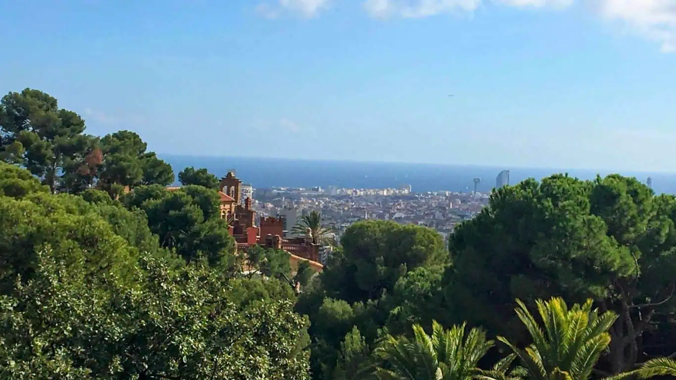 View from Park Guell Barcelona