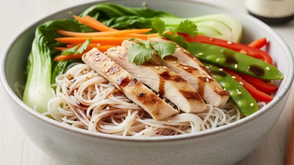 Gluten-Free Chinese Food - Chicken noodle bowl