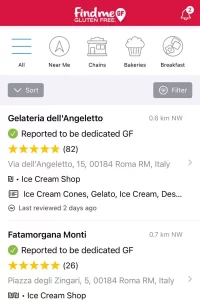 gluten free family travel - find me gluten free app