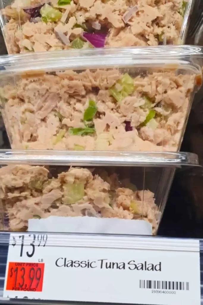 gluten free travel on a budget - Gluten-free tuna salad at a tourist café with marked-up pricing