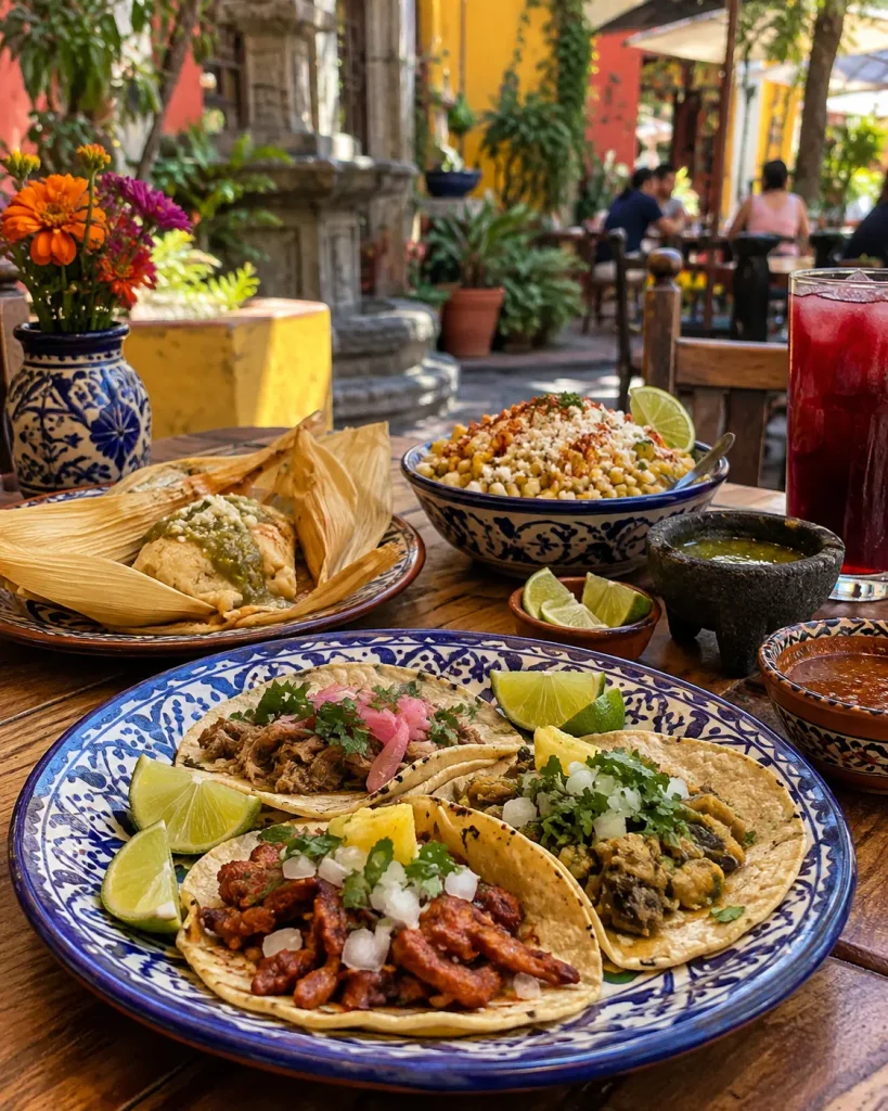 Mexico city taco dinner